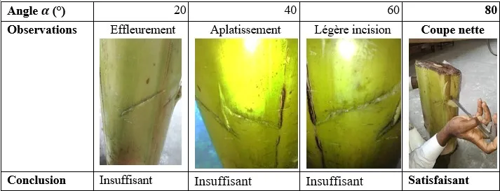 Laboratory trial results — shredded pseudostem output