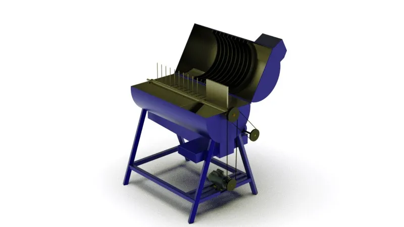 3D CAD assembly — perspective view