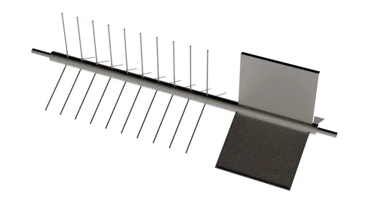 Shaft 3D CAD assembly — alternate perspective