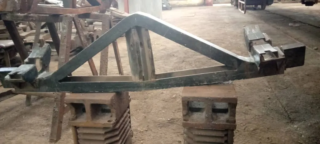The assembled brake triangle