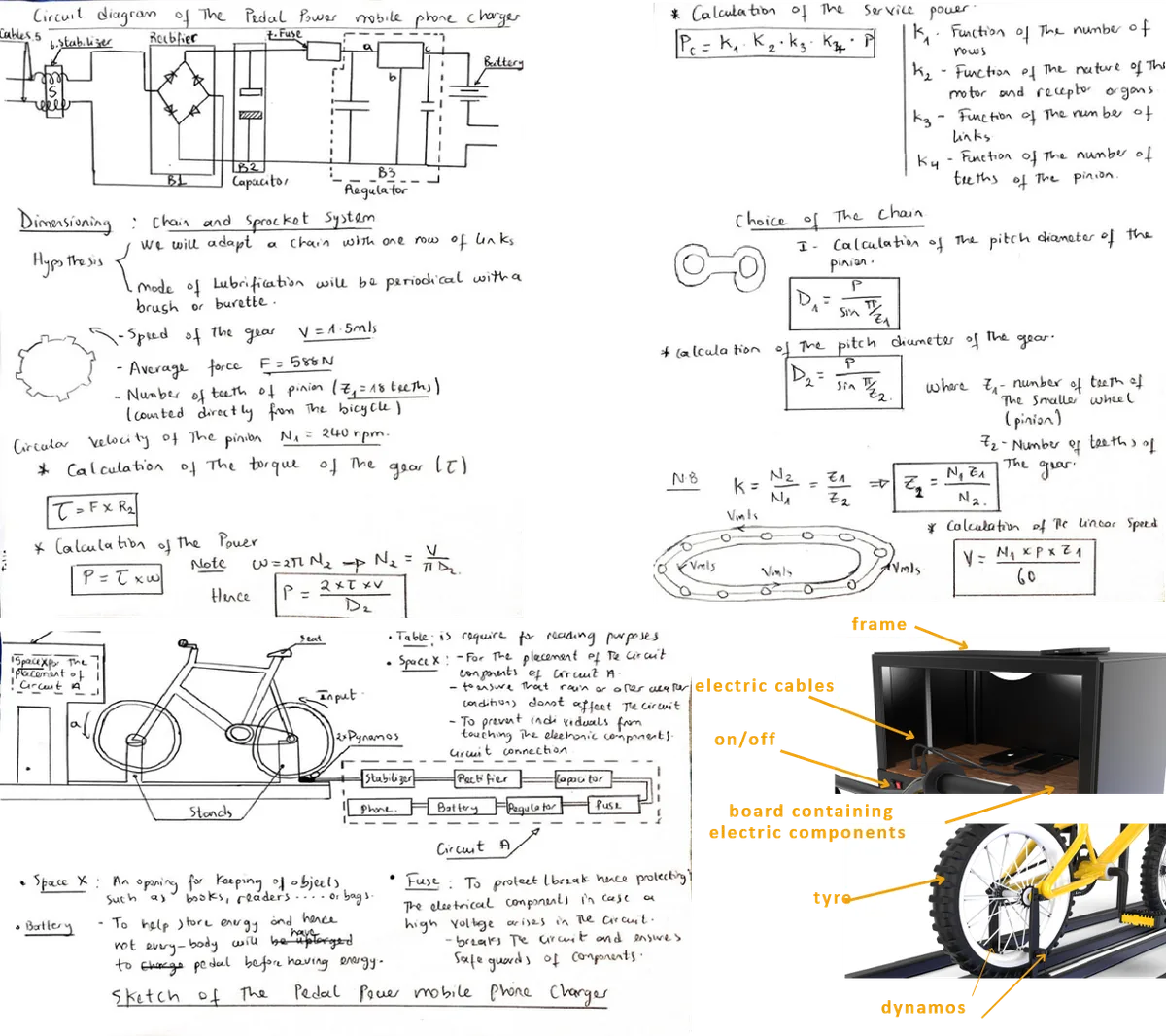 Power-transmission calculations and gear-ratio optimisation