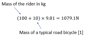 Force analysis of the pedal mechanism