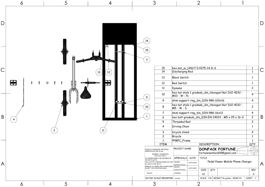 Exploded view — all components