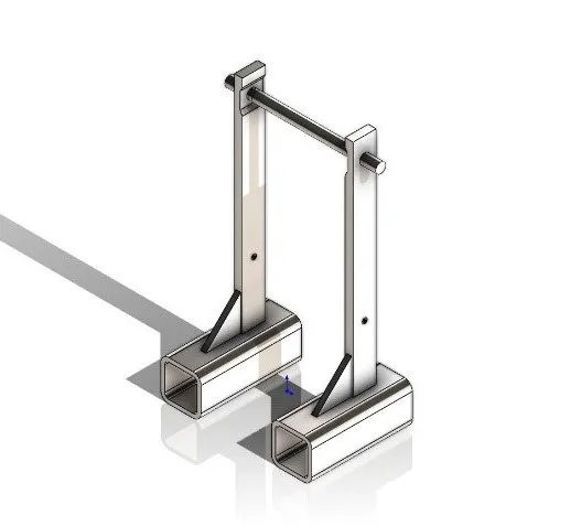 Simplified CAD model prepared for FEA