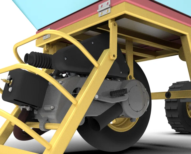 3D model — detail view